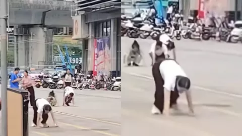 惠州街头爬行事件